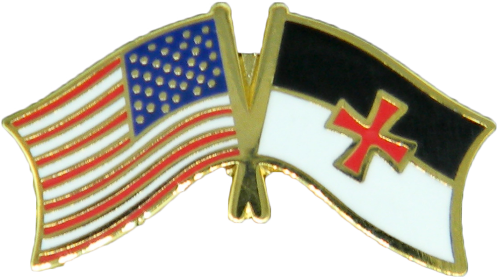 Crossed Flag Pin